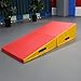 WAZHOU Gymnastics Incline Mat, Folding Incline Tumbling Mats For Gymnastics Training, Martial, Dance Yoga Stretching Training - Easy To Carry & Store(150x70x35cm)
