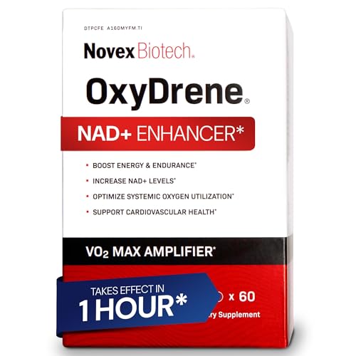 Novex Biotech Oxydrene NAD+ Enhancer - Natural Supplement Promoting Metabolism and Cardiovascular Support for Men and Women - (60 Capsules)