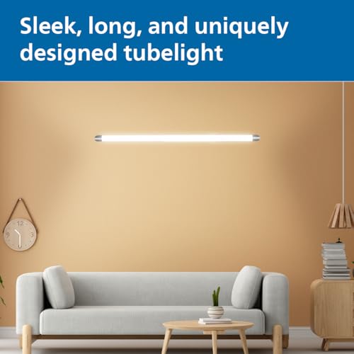 Image of Philips Dual Glow LED Batten Light 30W WW + CDL | 2-in-1 Switchable Warm White & Cool Day Light | Energy Efficient LED Tube Light | Slim Design for Home, Office & Commercial Use | Pack of 1