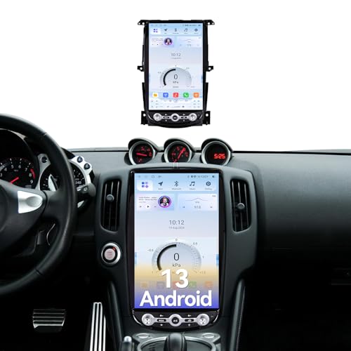 14.5 Android 13 Car Stereo Radio Head Unit Compatible with Nissan 370Z 2009-2021 Carplay&Android Auto T-Style Touch Screen with GPS DSP Bluetooth HDMI Optical AM FM 4G WiFi 8+128G