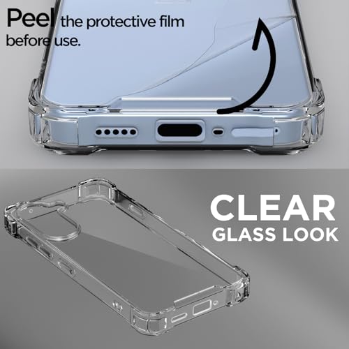 Image of Pikkme Back Cover for OnePlus Nord Ce 5 5G PC + TPU Clear Transparent Raised Edges Shockproof Protective Phone Bumper Case(Transparent)