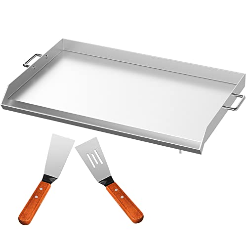 Criditpid Gusseisen Grillplatte 35,6 X 40,6 Cm – Wendbar (glatt/geriffelt), Für Camp Chef Herde, Camping & Grill