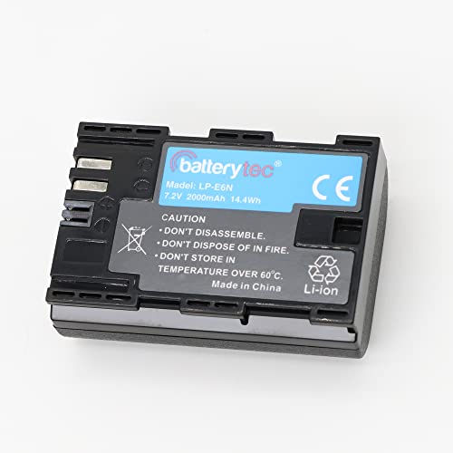 Batterytec Batteria sostitutiva per Canon camera