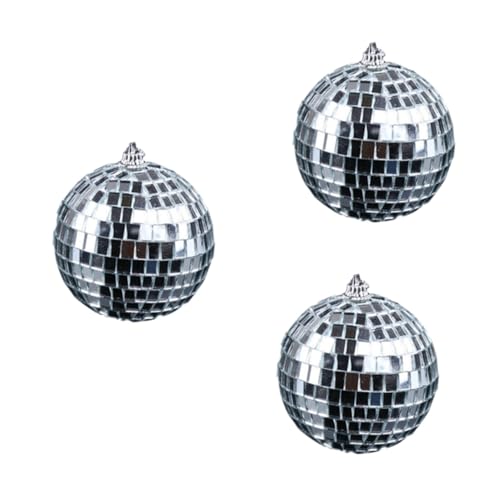 DECHOUS - Bola espejada reflectante, 3 piezas, diámetro 10 cm, para fiestas, bodas y decoración de eventos miniatura 1