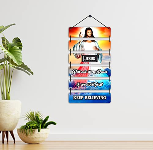 Image of EXPLEASIA Decorative Wall Hanging Wooden Art Decoration Item for Home Office Living Room Decoration Items Home Decor Gifts Wall Art Wall Decoration Gift items (Jesus)
