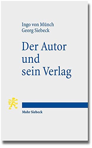 Der Autor Und Sein Verlag