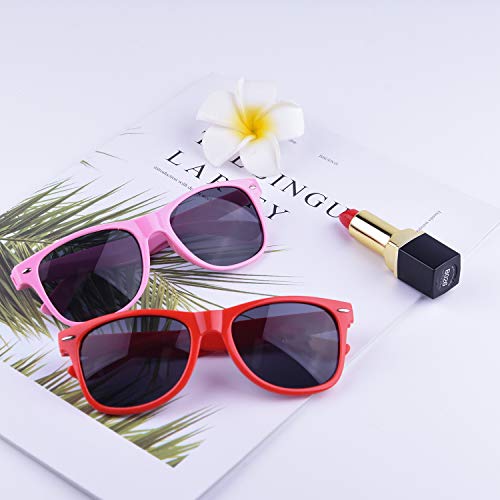 TUPARKA Sunglasses Party Favors Neon Colors Sunglasses Bulk Goody Bag Fillers for Beach Birthday Party Pool Party Supplies4