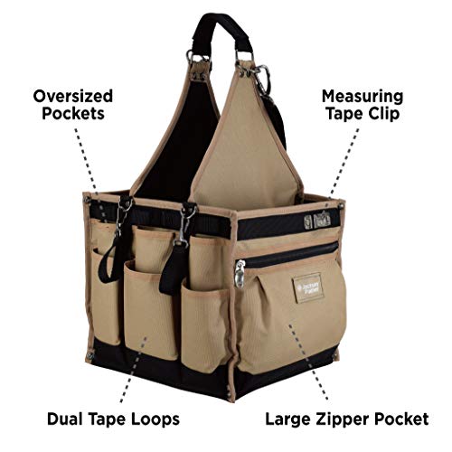 Jackson Palmer Medium 9" Tool Tote Carrier, 27 Pockets (Electrical and