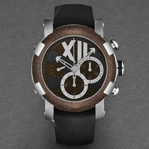 Romain Jerome Men's 'Titanic-DNA Chronograph Brown Dial Black Rubber Strap Automatic Watch RJ.TI.CH.301.10 - Image 4