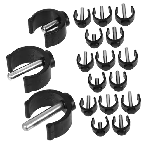 COLLBATH 22/25/28mm Walking Stick Accessories Set 20pcs C-clamp Cup Holder for Walking Sticks Scooters