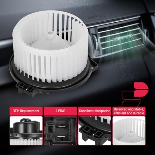 Image of BDFHYK AC Heater Blower Motor Fan 700181 Compatible with Cadillac CTS SRX STS,Compatible with Lexus RX330,compatible with Toyota Camry Sienna Solara,HVAC Blower Motor Assembly Replacement for 15-80198