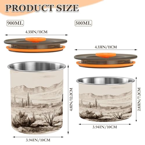 Recipiente Hermético de Acero Inoxidable para Café 500ml miniatura 2
