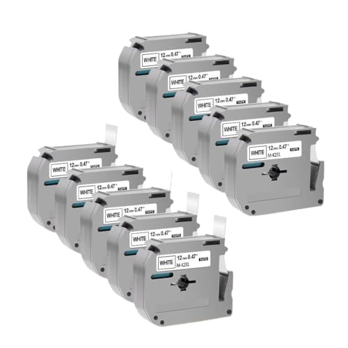 MK231 MK-131 MK-631��5/10PCS�݊����x���e�[�vM-K231���x�����[�J�[PT-70 PT-80 PT65 PT90�œ��삵�܂�(10PK Black on White)