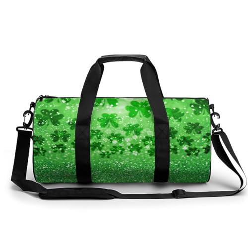 Duffel bag pour camping randonnée voyage et sport à motif trèfle