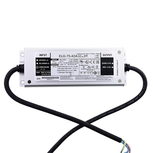 Pilote LED réglable étanche IP65 pour éclairer votre jardin avec le ELG-75-42A-3Y