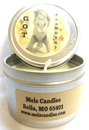 Got Peanuts? 4 Oz All Natural Soy Candle Tin Great Conversation Piece #TOP4