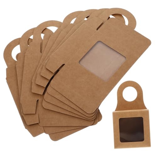 CONGARTENO Caja De 12 Piezas Caja De De Botella De Vino Estantería De Vino Sostenedor De Botella Totalizador Arpillera Matraz Beber Botella Fiesta Botella De Agua con Asa Favor Papel