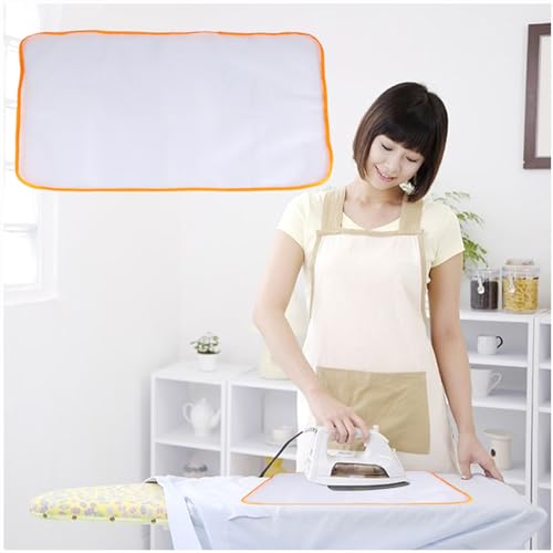 Obetuens Tappetino da Stiro, Tappetino da Stiro Portatile,Anti ustioni, Facile da Usare e da Usare, Panno a Rete per Pannelli pressati, per Lavatrice, asciugatrice, Piano di Lavoro (40 * 60 cm)