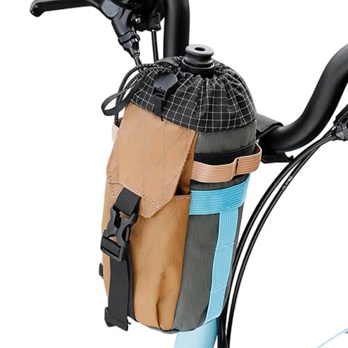 Impermeable para Botellas de Agua para Bicicleta, diseño Retro Oxford, Manillar y sillín de Tela, Impermeable, Jaula Aqua Flask, Jaula Ligera para Botellas, Accesorios para Bicicleta de