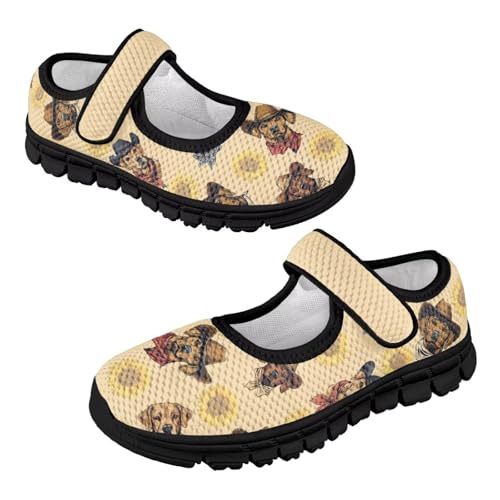 Girl's Animal Design Running Shoes Mesh Hook and Loop Mary Jane Shoes Slip On Walking Shoes Comfortable Casual Shoes4