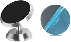 Suporte magnético para celular para carro, GPS, painel, smartphone, suporte para celular, suporte para carro, para iPhone, Xiaomi, Samsung, LG, (prata)