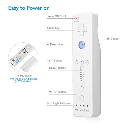 image for Powerextra Replacement Remote Controller with Shock Function 1 Pack Co