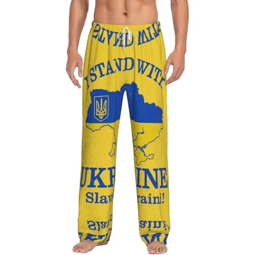 Pantalon de pyjama Ukraine pour homme en textile léger respirant avec cordon ajustable