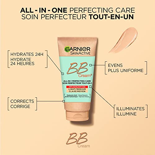GARNIER Skin Active – BB Anti-Aging-Creme – All-in-1-Perfektionspflege – strafft & spendet Feuchtigkeit – LSF 25… – Ansicht 3