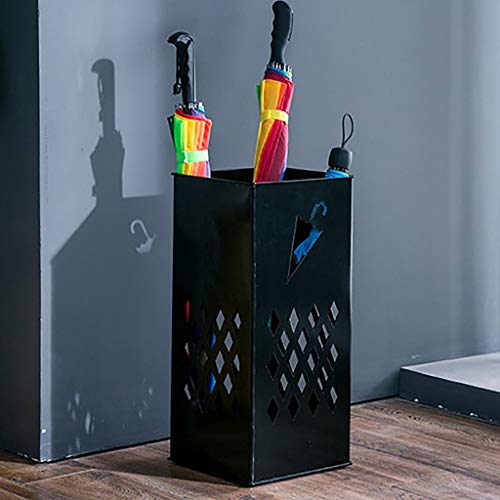 Porte-parapluie peu encombrant avec bac d'égouttement métal - 6