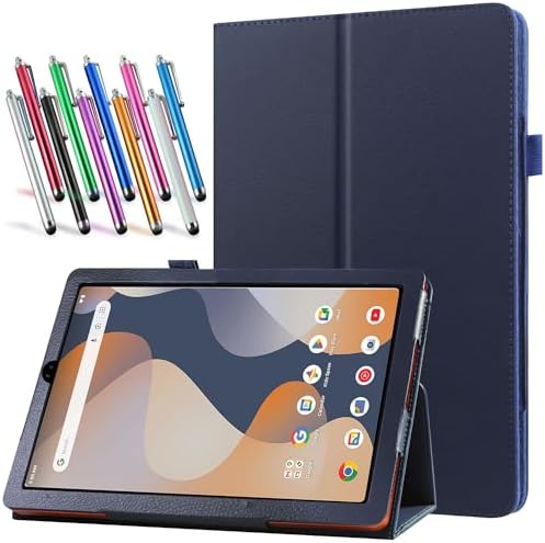 Case for Onn 8 Inch Tablet (2024 Model) Gen 4 – Slim Lightweight Folio PU Leather Folding Stand Cover Case + 1 Random Stylus (Navy Blue) Case for Onn 8 Inch Tablet (2024 Model) Gen 4 – Slim Lightweight Folio PU Leather Folding Stand Cover Case + 1 Random Stylus (Navy Blue)