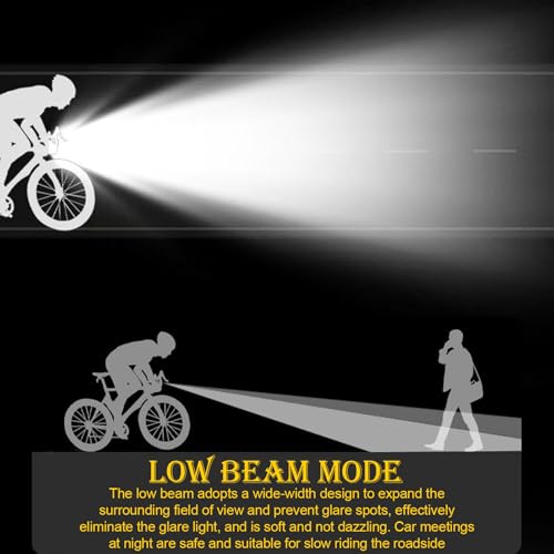 Lampe frontale de vélo rechargeable USB éclairage LED - 5