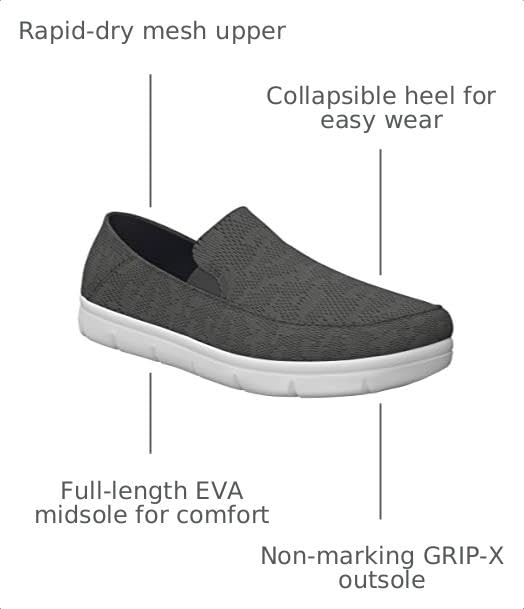 Image of HUK Men's Performance Brewster Slip-on Wet Traction Fishing Deck Shoes