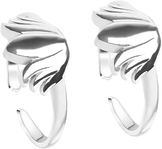 Clara 925 Sterling Silver Hugo Toe Rings Pair | Size Adjustable | Gift for Women and Girls Price In India