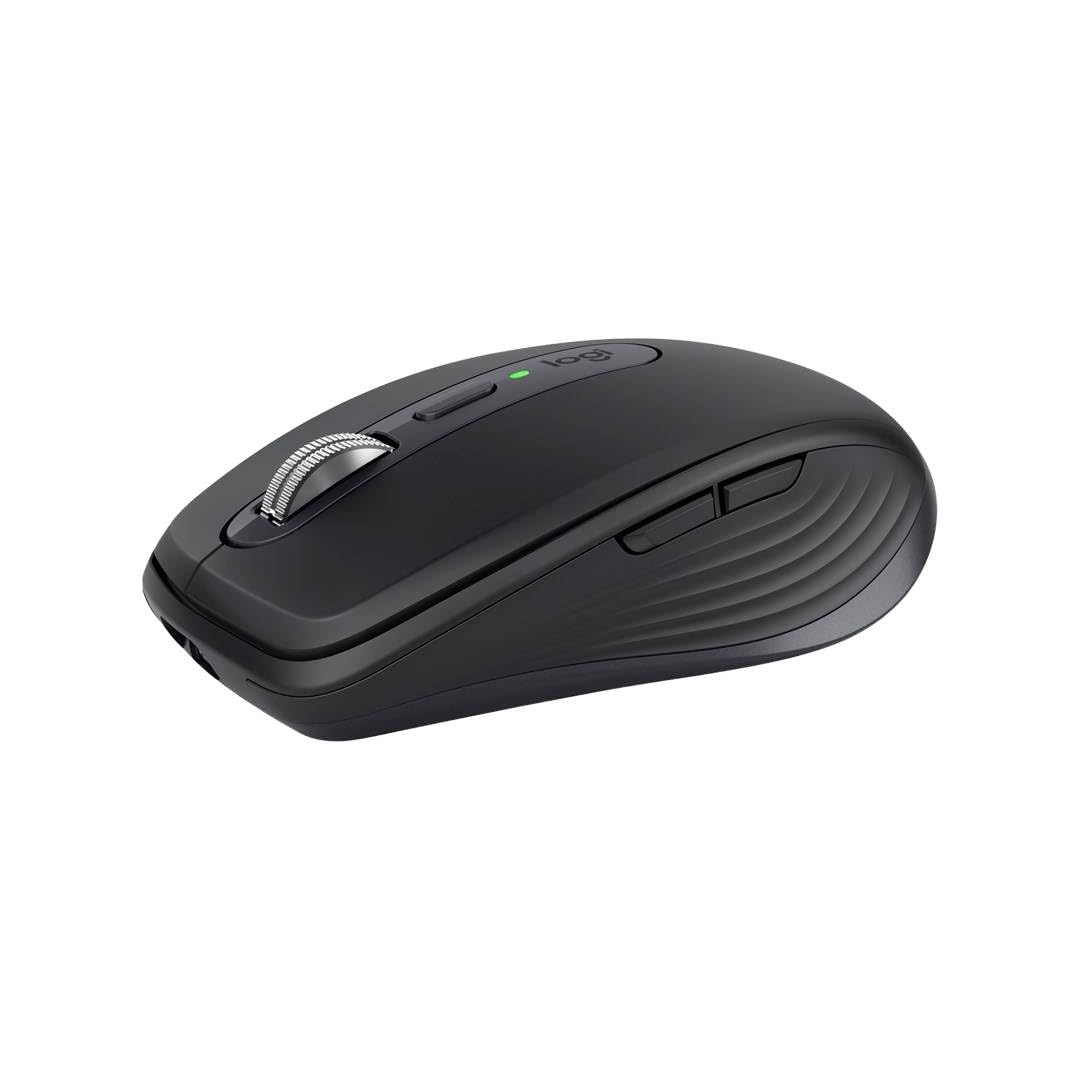 Logitech MX Anywhere 3S Compact Wireless Mouse, Fast Scrolling, 8K DPI Any-Surface Tracking, Quiet Clicks, Programmable Buttons, USB C, Bluetooth, Windows PC, Linux, Chrome, Mac - Graphite