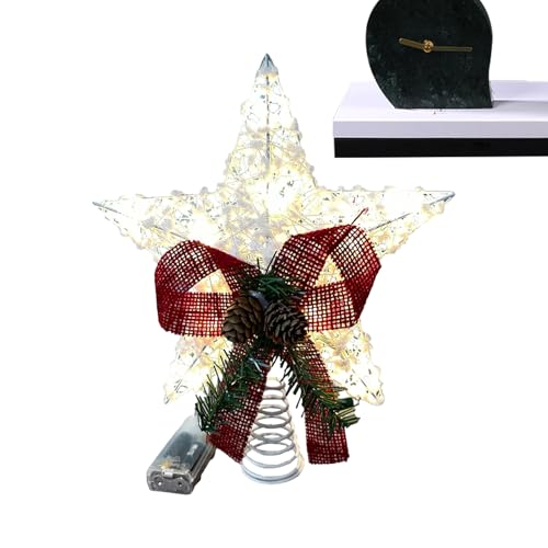 Estrella de Navidad con luces para decorar el árbol y crear un hogar cálido 2