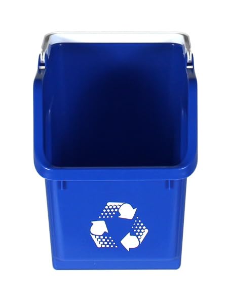 Bote de reciclaje apilable de 6 galones para cocina, hogar, garaje, oficina miniatura 8