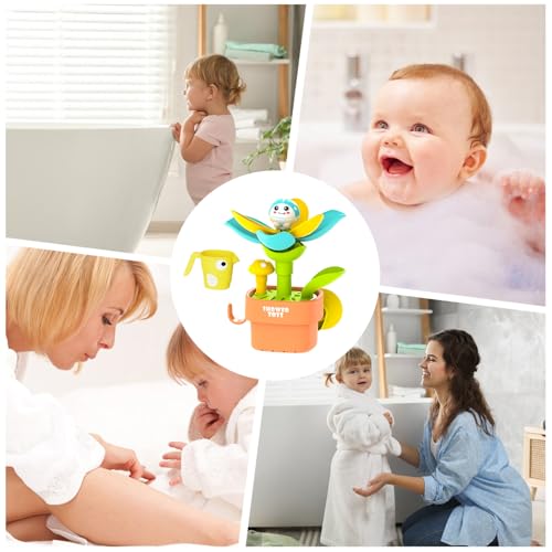 Jeu d'arrosage éducatif avec gobelet et ventouse pour bain et douche bébé