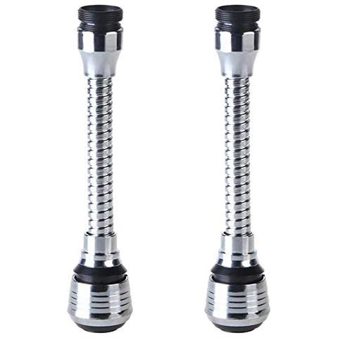 2Pcs Kitchen Faucet Extender Universal Faucet Spray Head 360° Swivel Adjustable Nozzle Spout for Bathroom Kitchen Tap Nozzle Filter Adapter Cover
