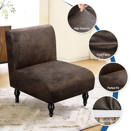 ANARACHON Armless Accent Chair Cover