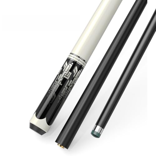 YWRU Taco de Billar, 2 Piezas Fibra De Carbono 10mm 11.5mm 13mm Punta Snooker Palo De Billar Profesional de Baja deflexión Pool Cue con Bolsa/Estuche(Size:11.5MM,Color:R1)