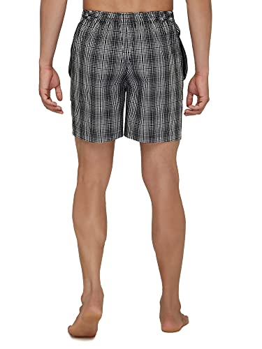 Image of XYXX Men's Checkmate Relaxed Fit Cotton Boxer Shorts with Dual Pocket & No Marks Waistband (Pack of 2)
