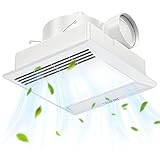 FASDUNT Bathroom Exhaust Fan with Light ...