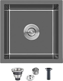 MESIDA 15 Inch Single Bowl Kitchen Sink SUS30...,