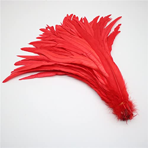 50 szt. naturalnych piór ogona koguta 25-45 cm, 10-16 cm, pióro do dekoracji sceny, wydajność pióra ogona różowego koguta, 40-45 cm