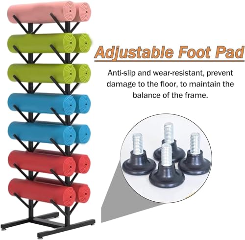 Support tapis de yoga double face pour libérer l'espace au sol - 4