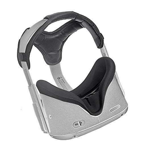 HIJIAO Hoofdband Pad&Silicone Gezicht Cover voor Oculus Quest Headset, Kussen Pad voor Oculus Quest Accessoires… - Image 4