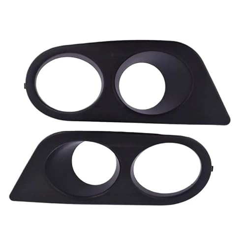 QOYGZ Auto Parts 1 Pair Surround Air Duct for BMW E46 M3 2001-2006 Car Styling Front Bumper Car Fog Light Covers Dual Hole(Black-Matte Black)