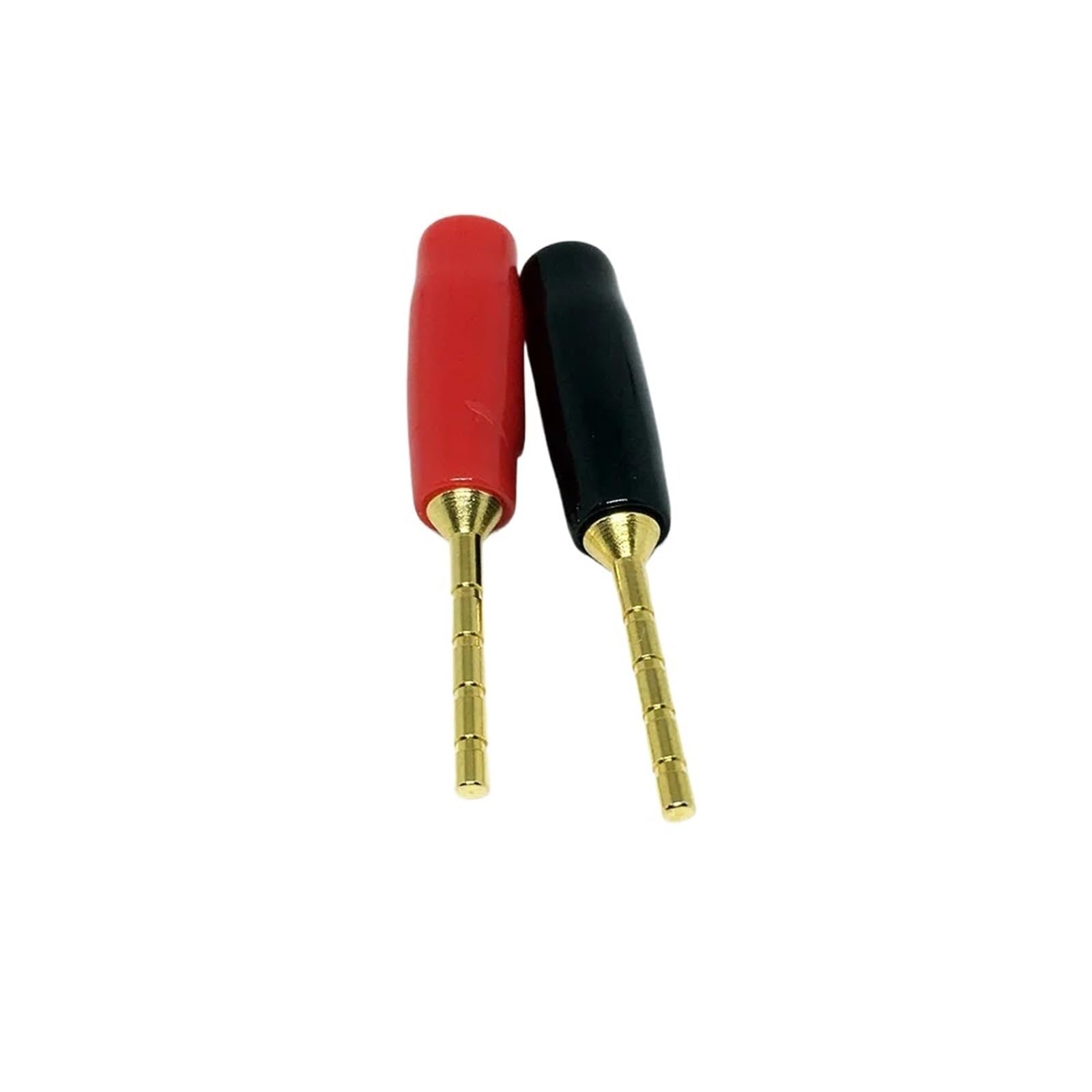 10 connettori a banana in rame placcato oro da 2 mm, spine per cablaggio dell'amplificatore, connettore per altoparlante con connettore a banana piccolo (5 nero, 5 rosso)