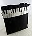 Produktbild Musik-Themen Schwarz Piano Key Design-Reißverschluss Handgriff Tragetasche