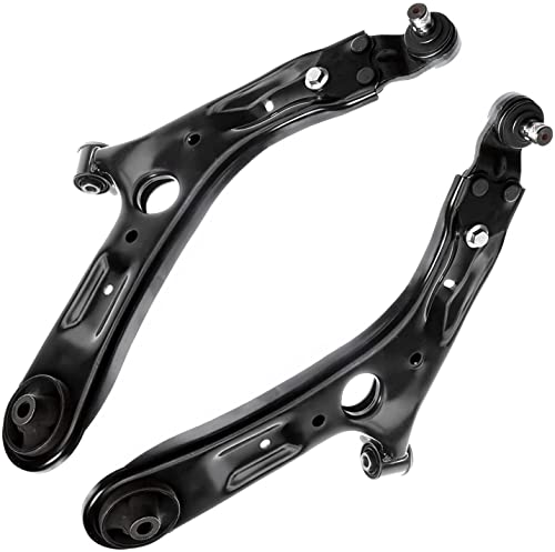 Image of Detroit Axle - 4pc Front End Control Arms Kit for 14-19 Kia Soul EV, 2 Lower Control Arms and Ball Joint 2 Sway Bar Links 2014 2015 2016 2017 2018 2019 Replacement